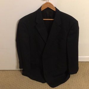 44 R Black Sport Coat by Hart Schaffner Marx